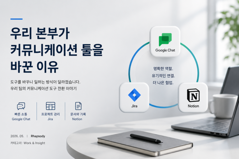 커뮤니케이션 툴을 바꾼 이유