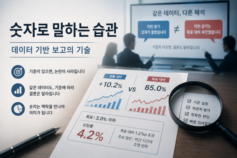 숫자로 말하는 보고의 기술