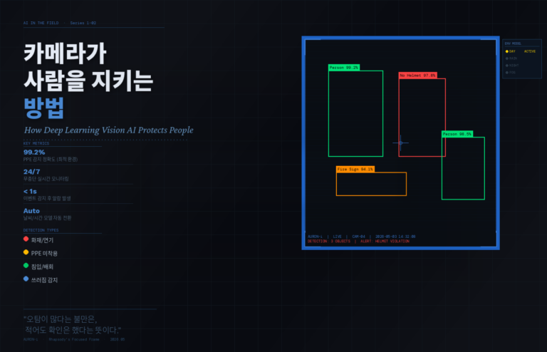 카메라가 사람을 지키는 방법 – 딥러닝 비전 AI 입문