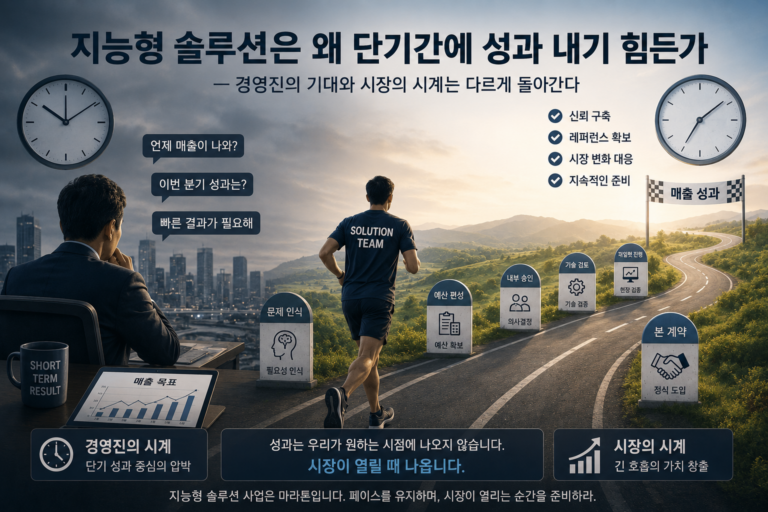 지능형 솔루션 성과는 왜 단기간에 내기 힘든가