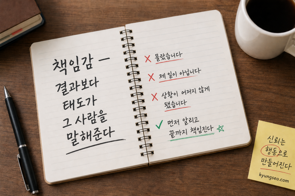책임감 있는 태도, 결과보다 중요한 신뢰를 얻는다 1 image 4