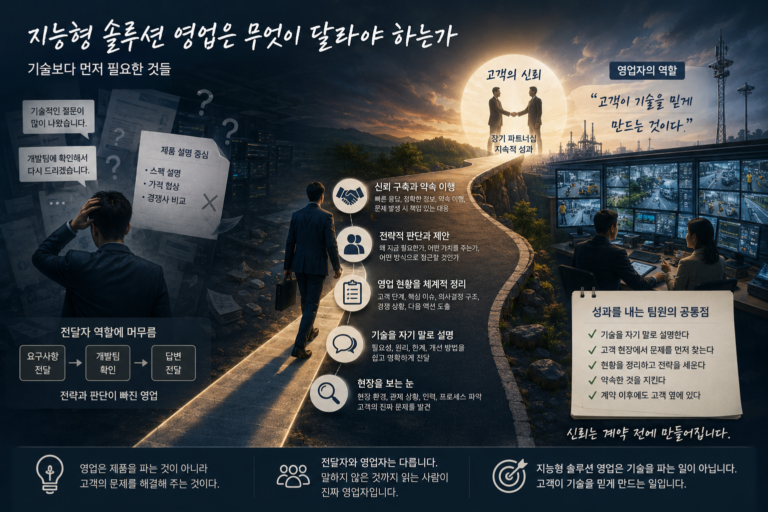 지능형 솔루션 영업은 무엇이 달라야 하는가